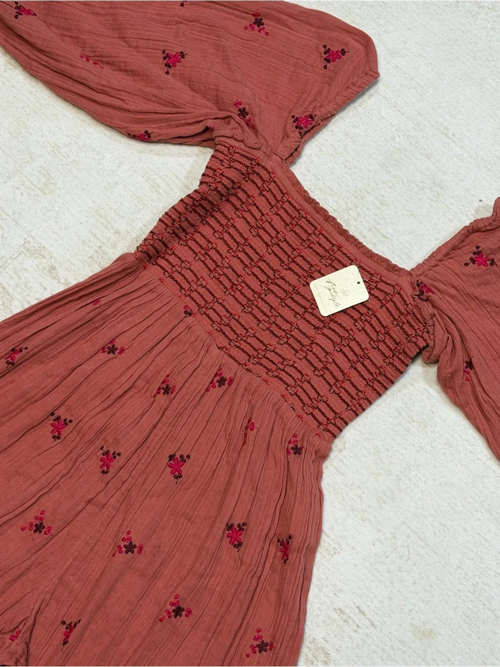 Free People smocked bodice